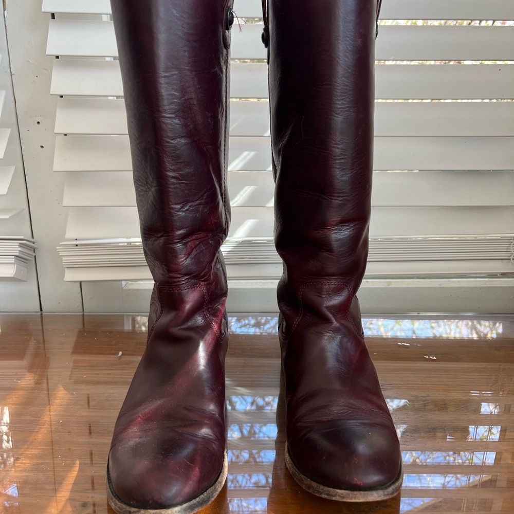 Frye Burgundy Leather Boots